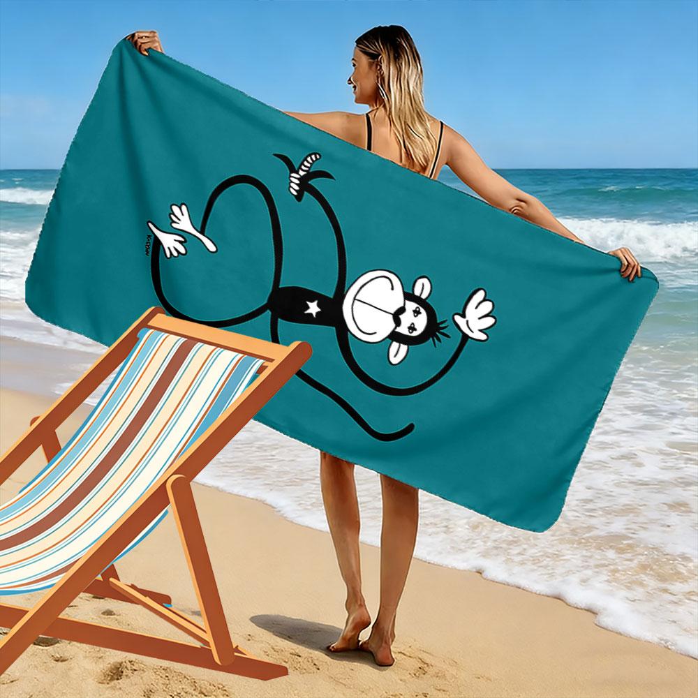 Dancing Monkey with Banana A must-have beach towel for beach travel