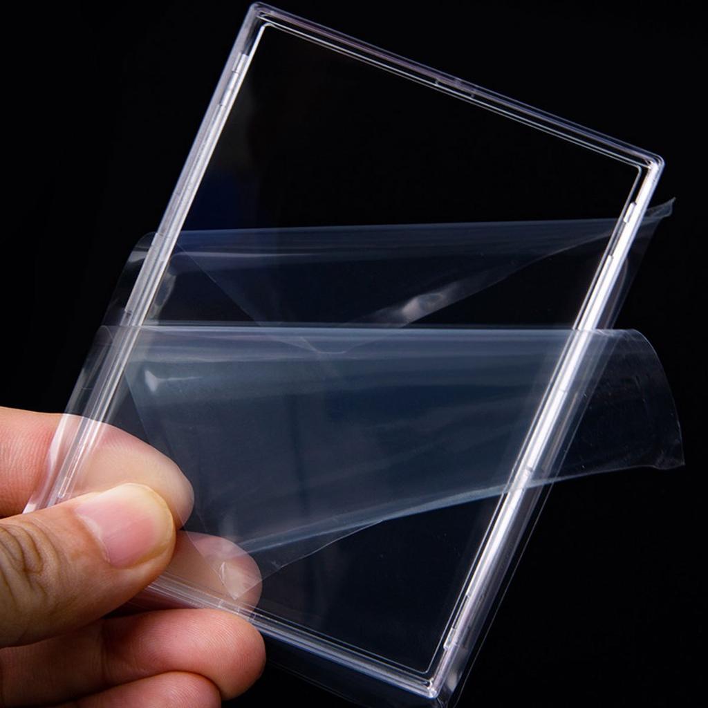 8Pcs Clear Hard Toploader Card Sleeves - Acrylic Protective Cases for Trading Cards TCG MtG Yu-Gi-Oh, Baseball Sports ZSY