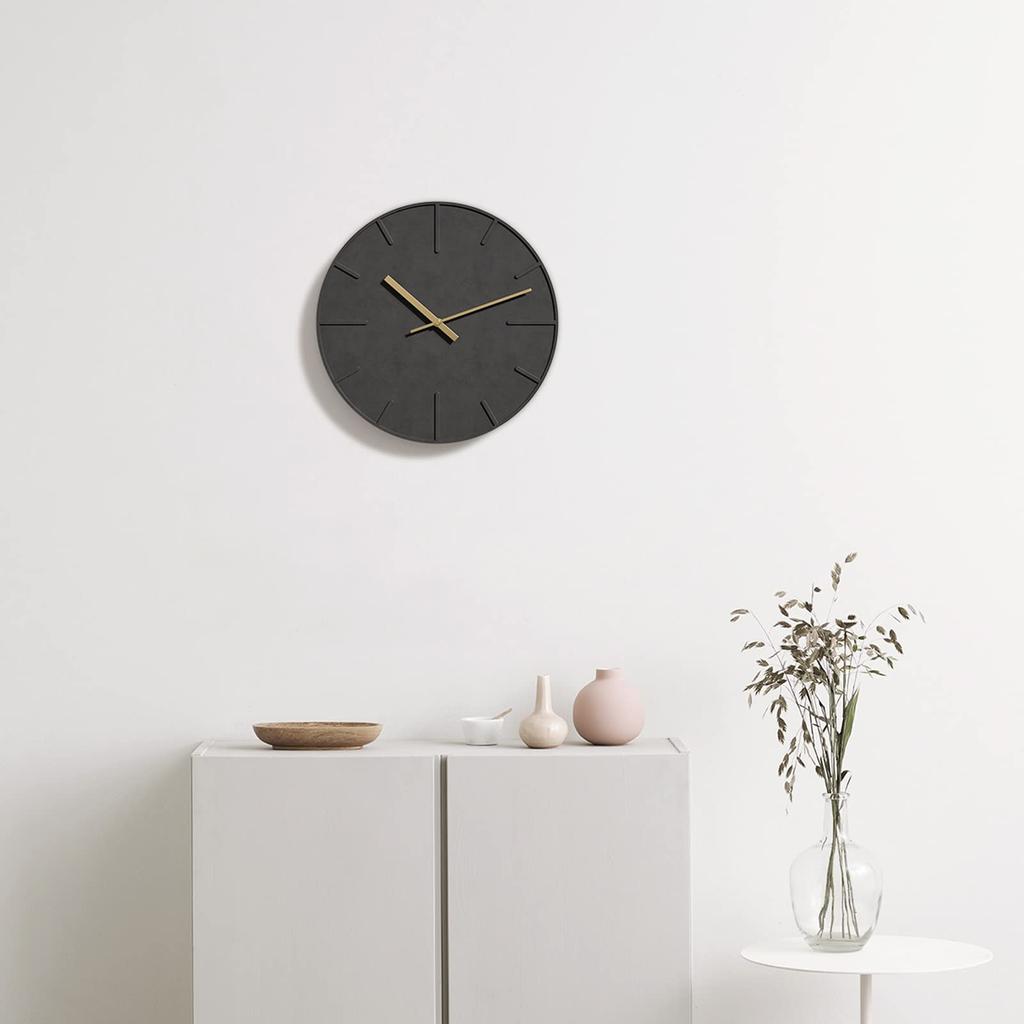 TAHITICA Silent Wall Cement Wall Scandinavian Room Living Room Housewarming Includes Clock, Clock, Simple, Modern, Design, 30cm, Decor, Decor, Gift,