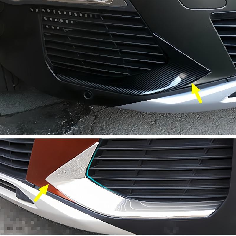 For Front Fog Light Eyebrow Trim For Peugeot 4008,Fog Lamp Eyelid Decor Bezel Cover,Sporty Modified Exterior Accessories, ABS Anti-Scratch Wear