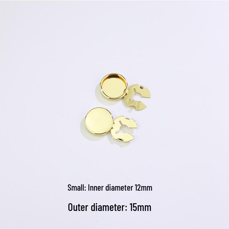 Turtle Buckle Copper Cuff Button Cover DIY Shirt Accessories