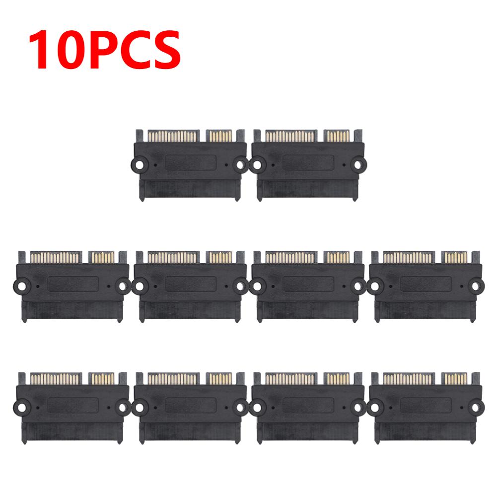 30-1pc SATA Male To Female Power Data Converter 22Pin 7+15 Male To Female Converter Head Power Data Adapter SATA To SATA Adapter