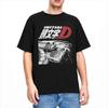 Summer Men Initial D Drift Racing AE86 Trueno Vs FC Rx-7 T Shirts Apparel Fujiwara Tofu Cotton T-shirt Clothing Streetwear Tees