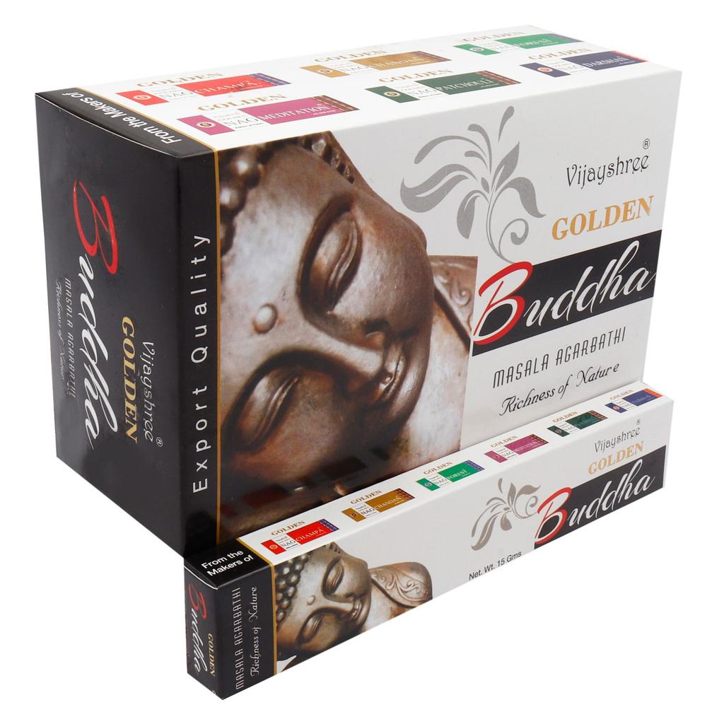 6x Incense Golden Buddha 15g