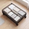 Smooth Under-Bed Storage with Wheels Breathable Mesh Basket Design, Sturdy,