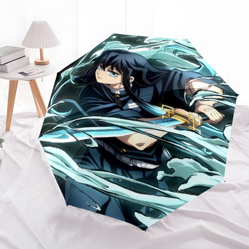 1pc Demon Slayer4 Umbrella, Sun Protection, And UV Shielding. It Has Eight Sturdy Ribs for Outdoor Use And Perfect Gift