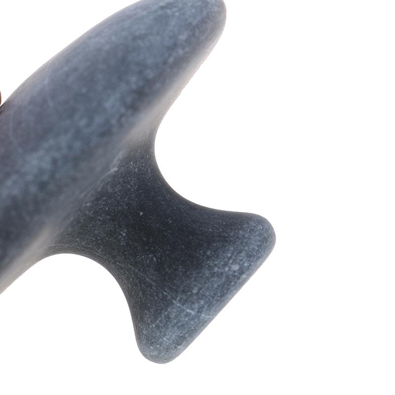 Black Gua Sha Stone Natural Black Ore Stone Gua Sha Massage Tool Relaxation Tool