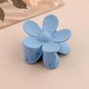 Large Size 7cm Fashion Flower Hair Claws Colourful Ponytail Hair Accessories Matte Hair Claw Clips For Women Girls