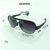 New Men's Large Frame Polarized Aviator Sunglasses with UV Protection - European & American Fashion Metal Design (8985 Series)