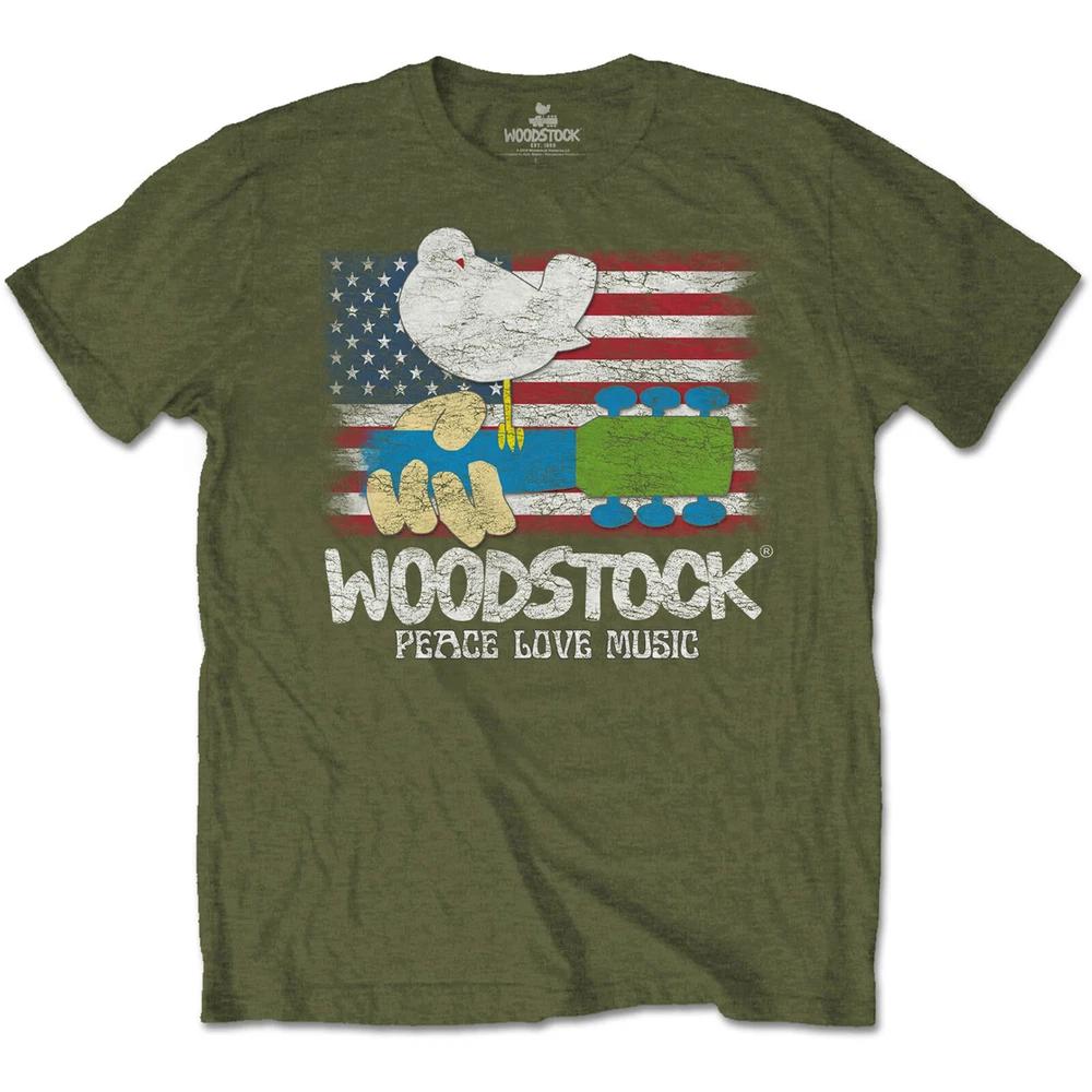 Woodstock Unisex TShirt Flag S