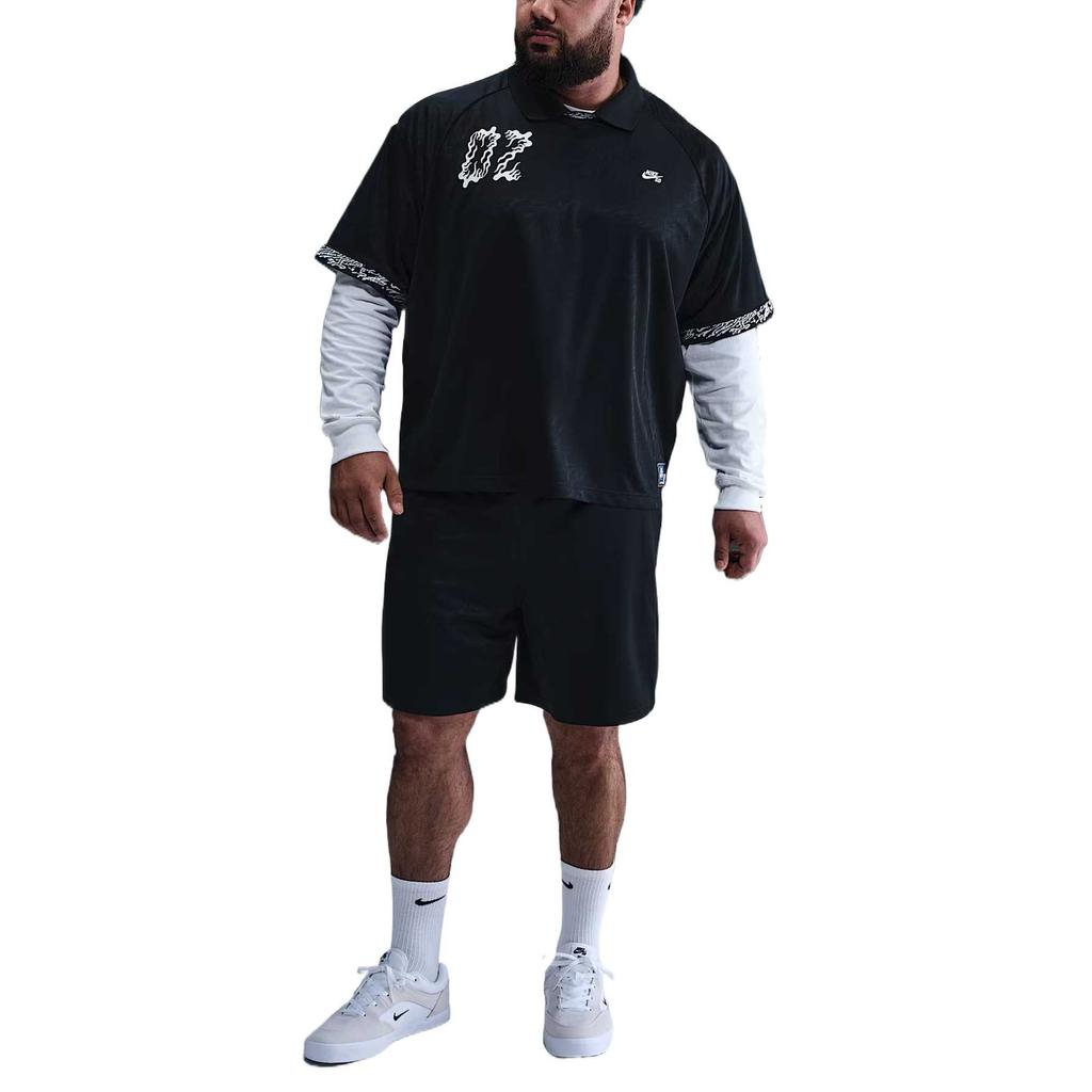 Nike Dri-Fit Sb Bequeme Mode Einfach Vielseitig Kurzarm Poloshirt Herren Tops Schwarz HJ2965-010