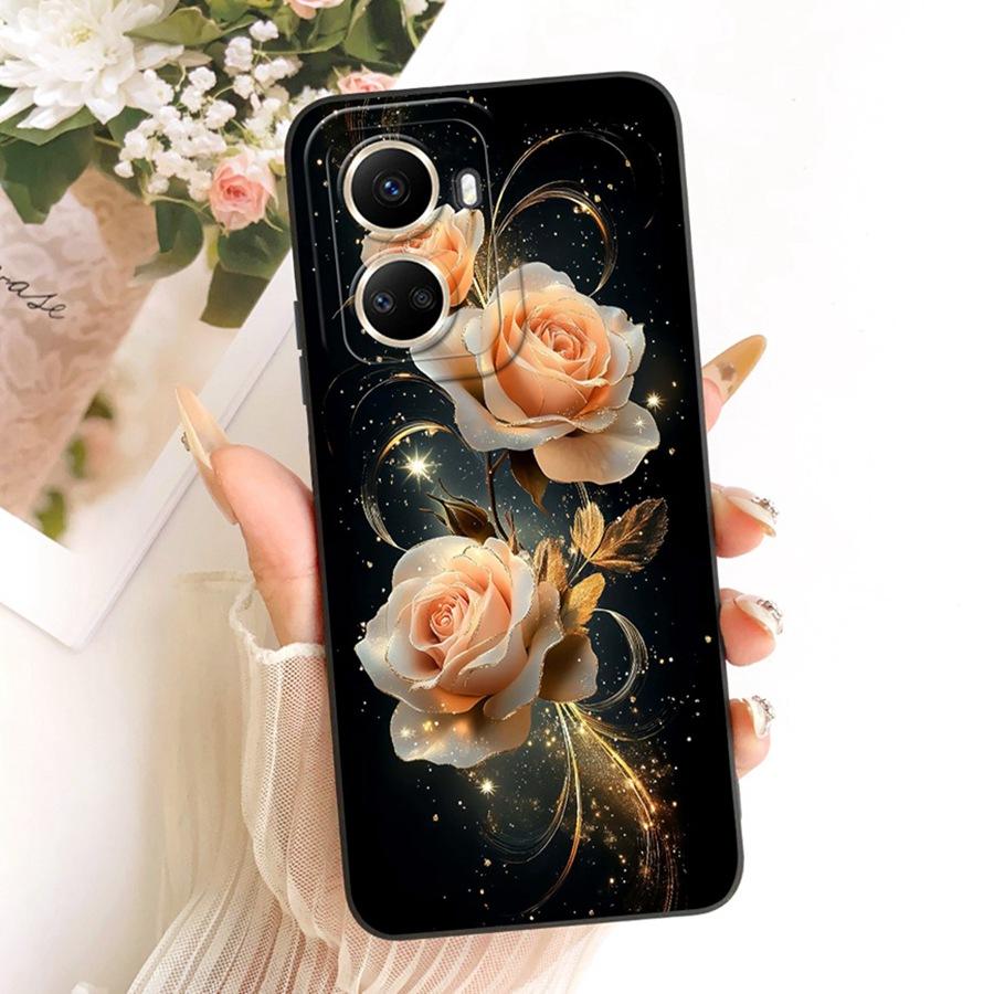For Huawei nova 10 SE Case BNE-LX3 Soft Matte Camera Protective Bow flower Phone Case For Huawei Nova10SE Cover Coque 6.67''