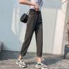 Womens High-Waisted Wide-Leg Straight Cut Denim Jeans Winter Slimming Fit Student Style