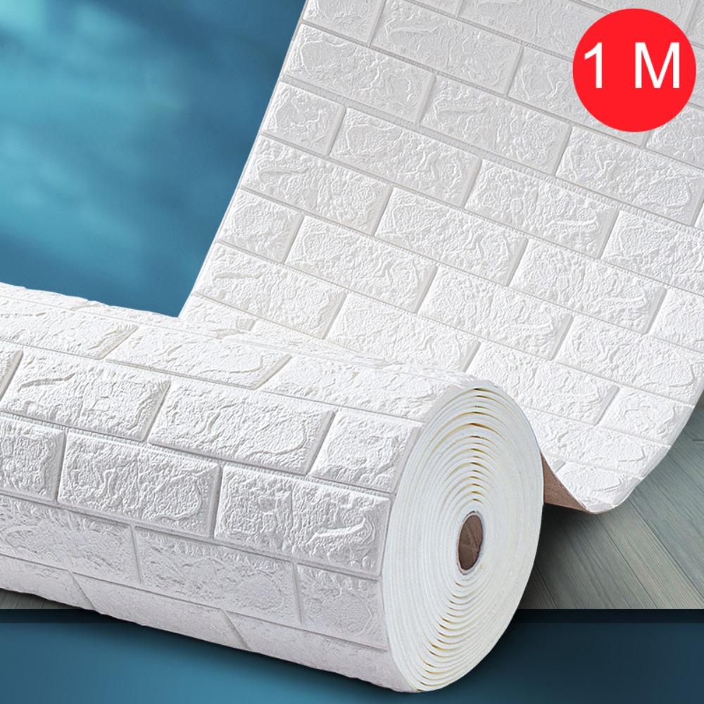 Foam Wall Sticker Self-Adhesive Brick Wallpaper DIY Wallpaper Roll  Background Wall