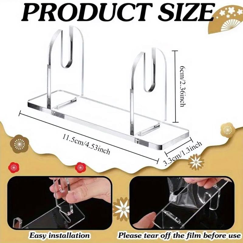 1/2 Stück Acryl Fächer Aufsteller Faltbarer Fächerständer Halter Platzsparender Schreibtisch Organizer Für Japanische & Chinesische Handfächer