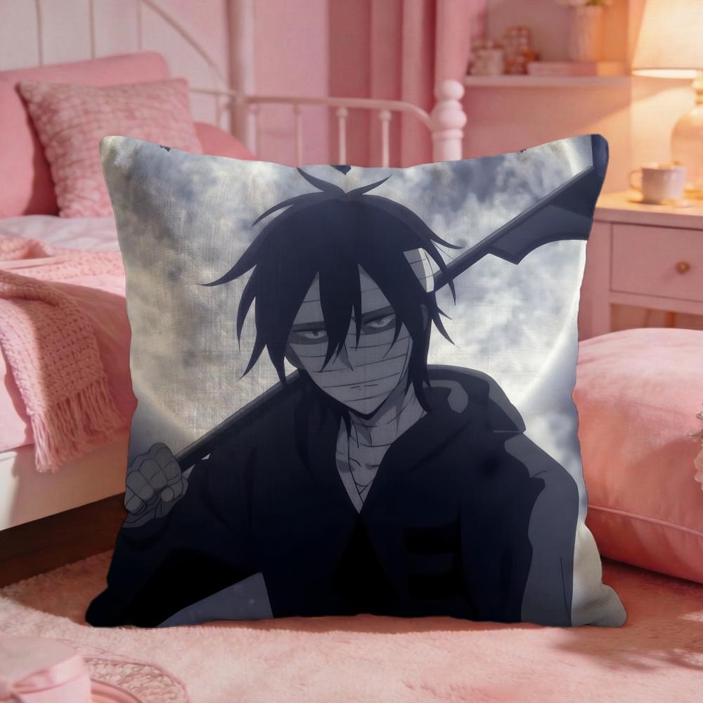 Angels Of DDeaths Anime Cushion Cover Premium Comfort Reversible Pillow Cove Two In One Design For Any Room  Car Interior