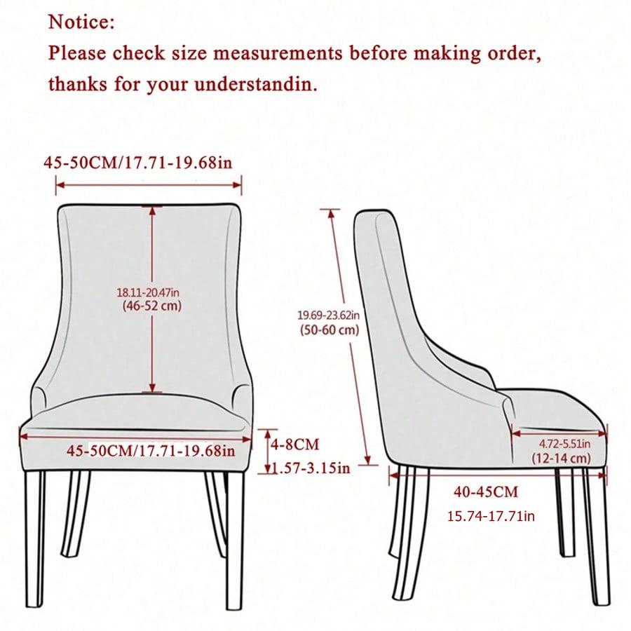 1/2 Stück Jacquard Esszimmerstuhlbezug Hohe Rückenlehne Sessel mit Armlehnen Überwurf Einfarbige Elastische Stuhlbezüge für Zuhause Bankett Café