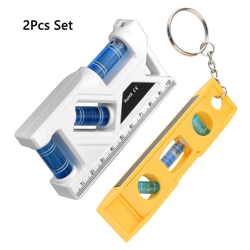 Lightweight For MINI Level Tool 2PCS Set with Magnetic Base for Metal Surfaces 10.5x2x5.5cm Accurate to 0.5mm/m