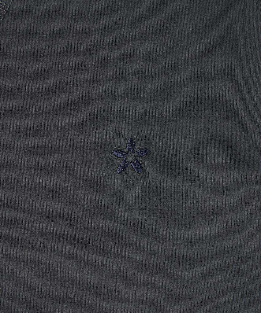 PANICALE Charcoal Basic Long Sleeve Triangle T-Shirt