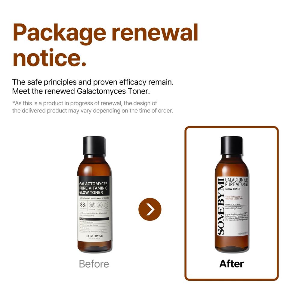 SOME BY MI Galactomyces Pure Vitamin C Glow Toner 200ml GALACTOMYCES PURE VITAMIN C GLOW TONER 200ml Dullness care Vitamin C Niacinamide Firmness care