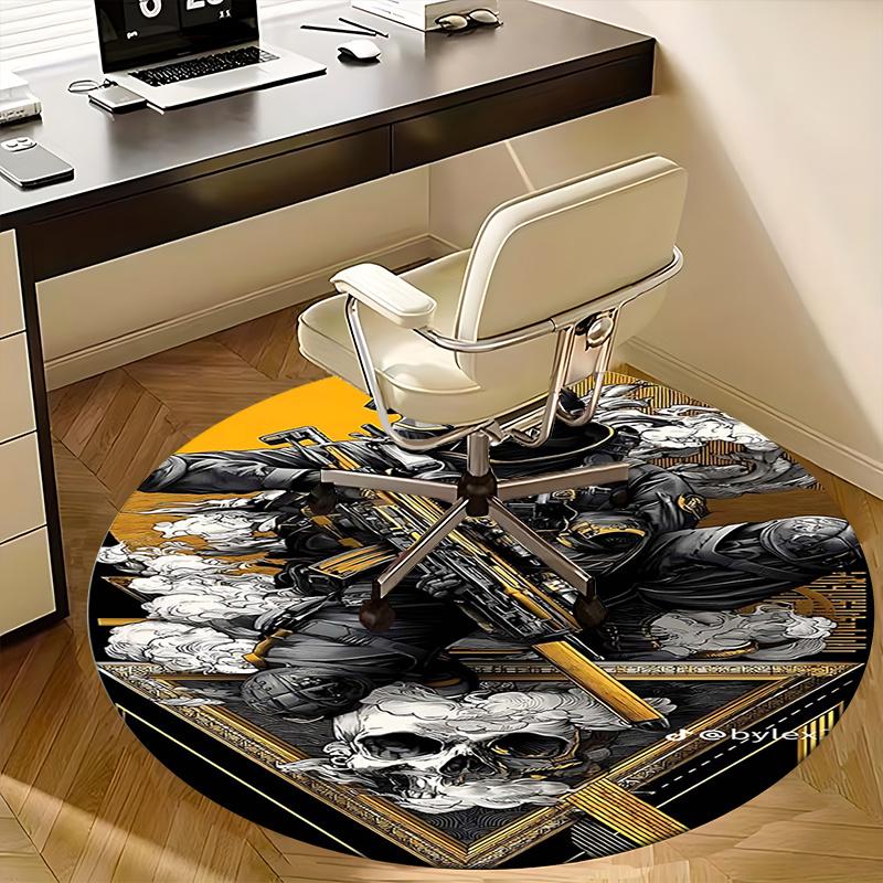 Call of Duty: Ghosts Chair Mat Round Rug Office Carpet, Non Slip, Suitable for Living Rooms, Bedrooms Decor 1205573a