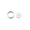 For Volvo XC90 2016- Silver Aluminium Car Volume Switch Button Cover Ring