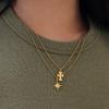 Cross Necklace Stainless Steel Daily Versatile Gold Simple Women'S Fine Titanium Steel Necklace
