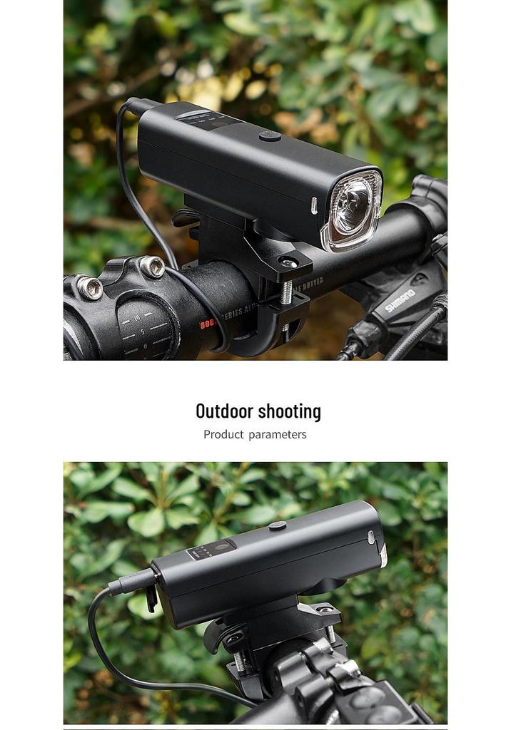 Rechargeable Bicycle Headlight with Horn for Night Riding