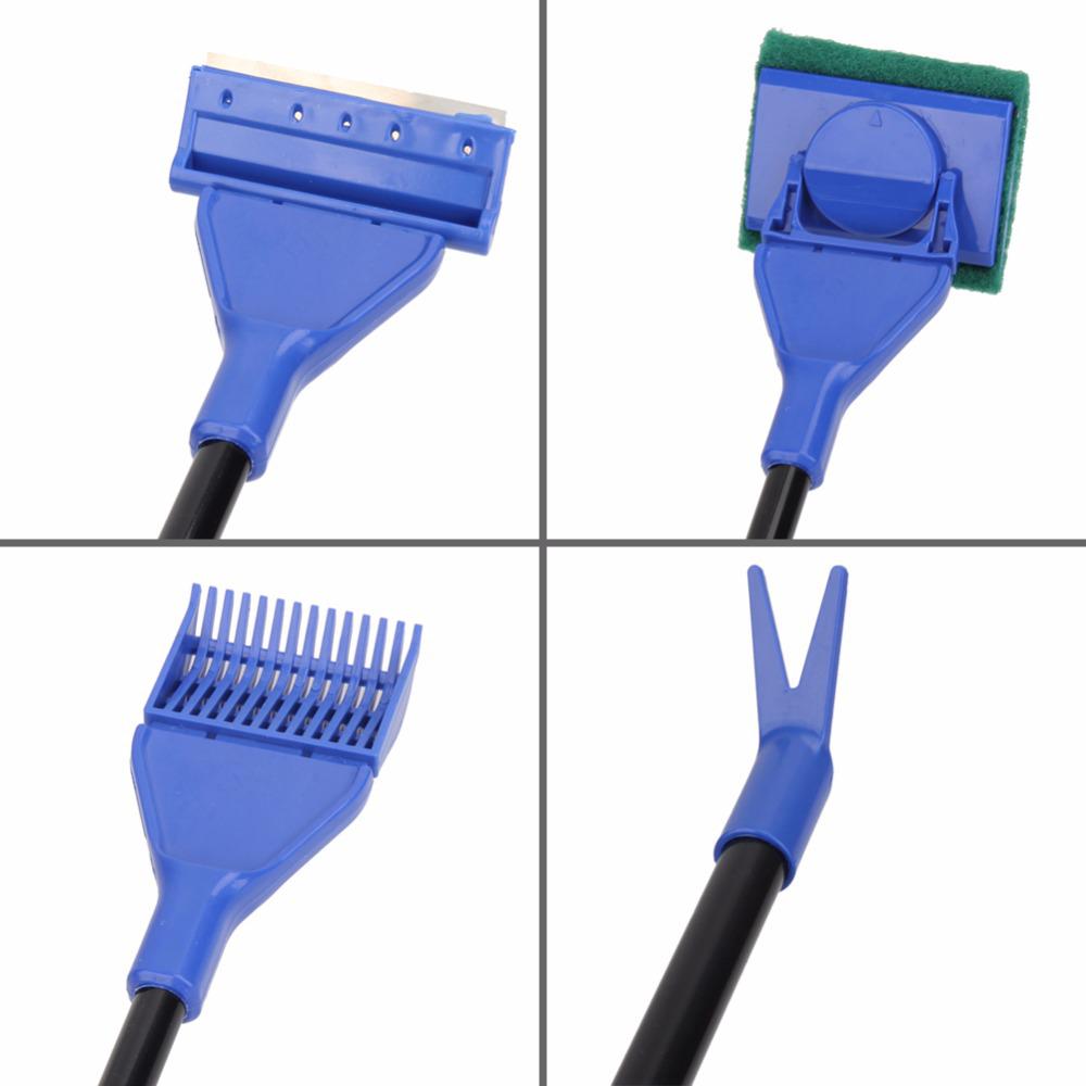 Aquarium Fish Tank 5-in-1 Long Handle Cleaning Brush Set