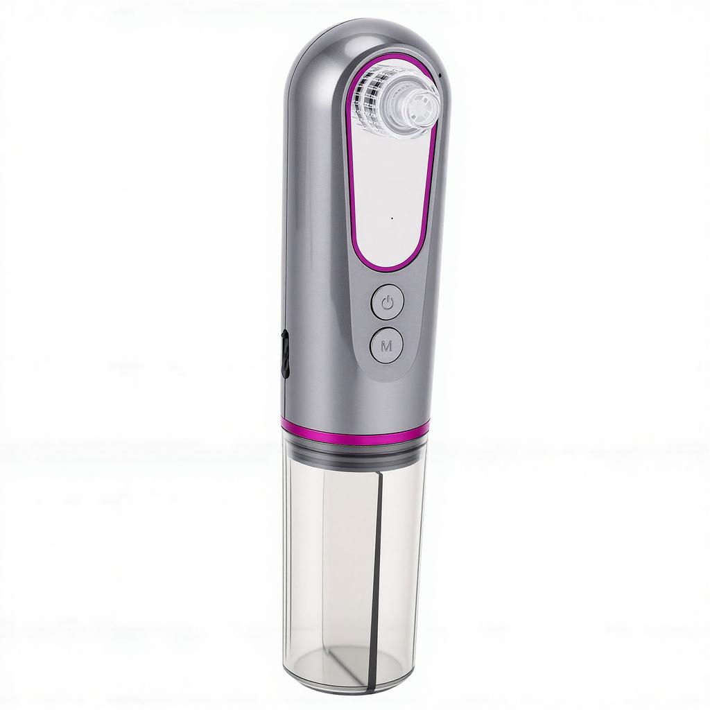 Vacuum Blackhead Remover Facial Cleansing Adjustable Suction Moisturizing Electric Blackhead Extractor Grey