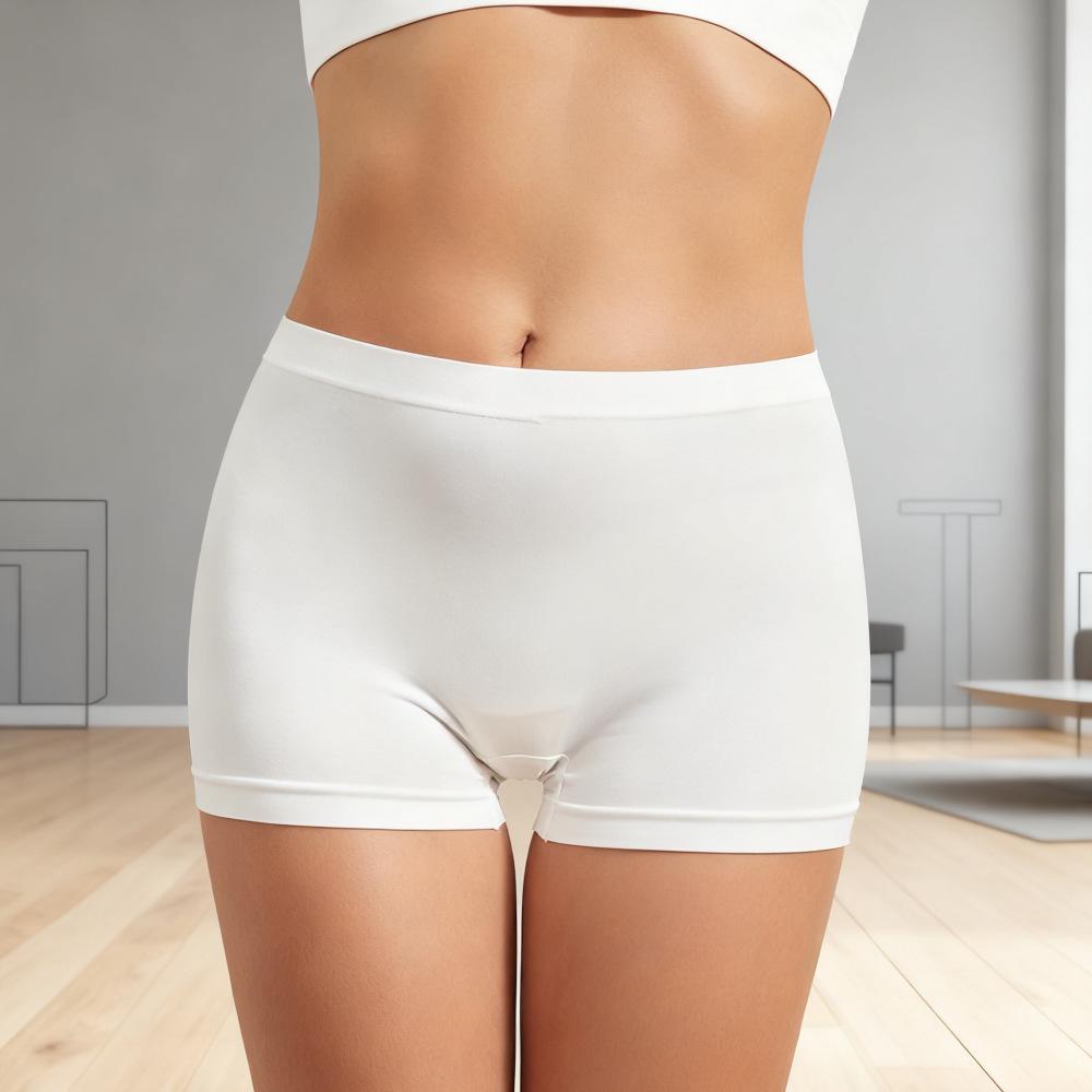 Seamless Mid-Waist Boxer Briefs: Super Comfortable, Solid Color, Sports Essential