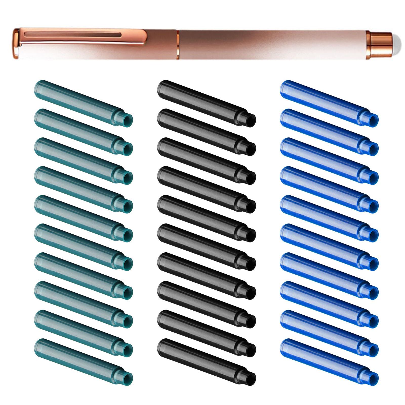 

Металлическая перьевая ручка и набор из 30 чернильных мешочков с наконечником 0,38 мм, стираемые для начинающих, студентов, взрослых, почерка, рисования, ведения дневника коричневый