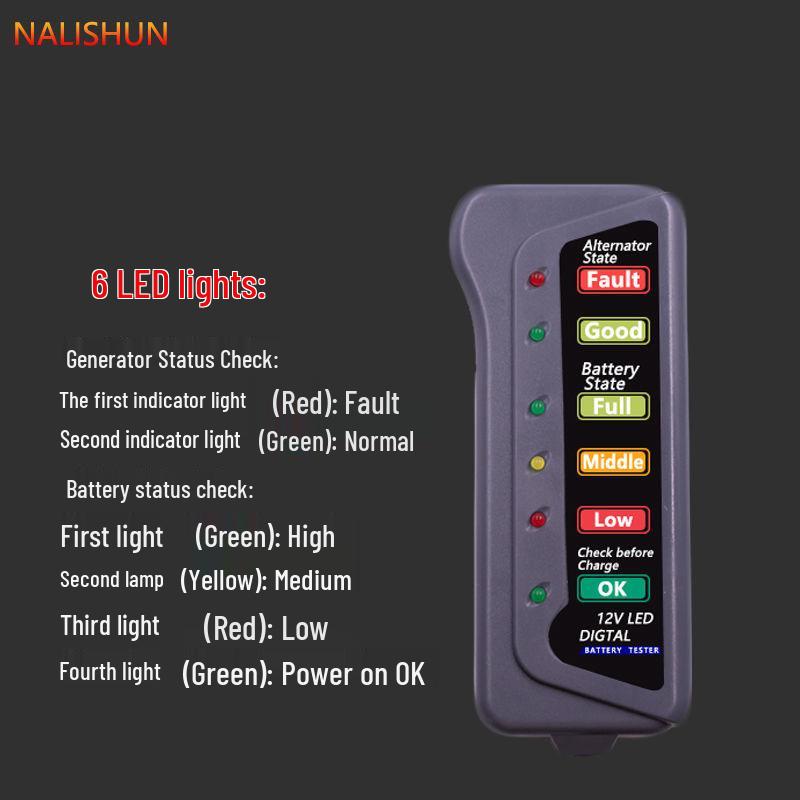 Electric Vehicle Battery Capacity Tester 12V-24V Discharge Meter