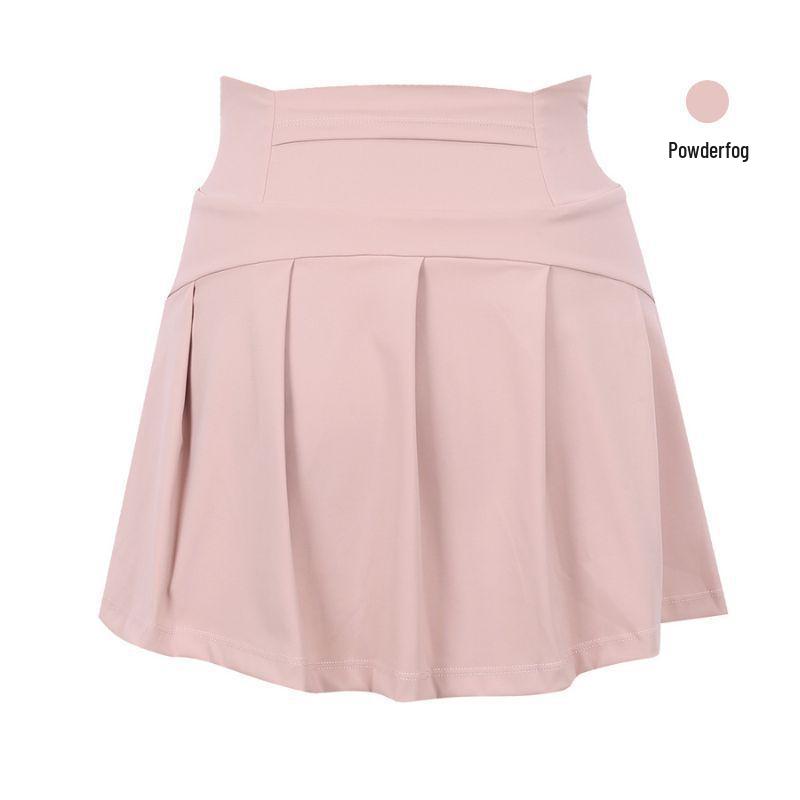 LULU High-Waisted Yoga Tennis Skirt - Ice Silk, Sun Protection, Anti-Exposure, Sports Skort XXXL (140-160 lbs)