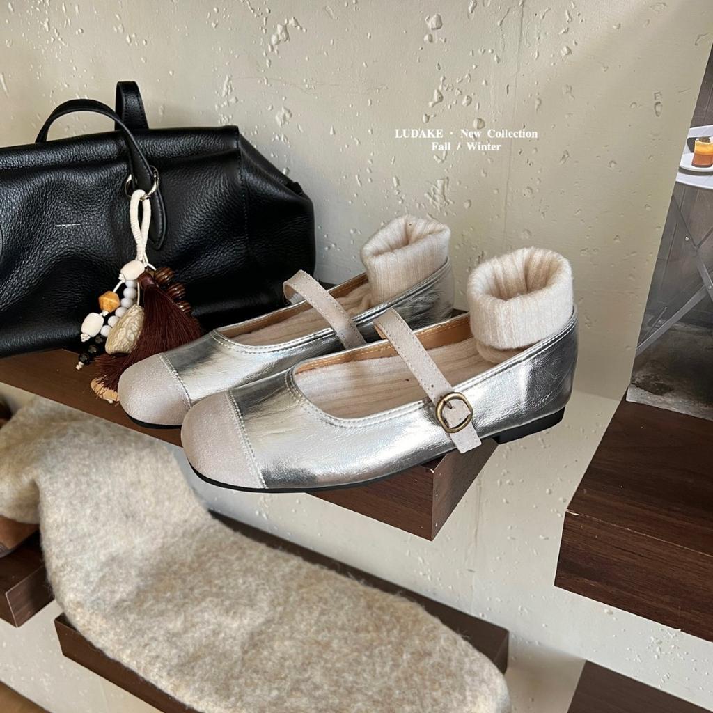 2025 autumn and winter new round head with soft bottom shallow mouth versatile commuter work ballet women's single shoes