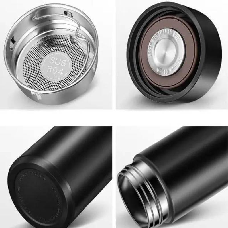 Temperature-Measuring Insulated Cup 304 Double-Layer Stainless Steel Water Cup Car-Mounted Business Gift Temperature Cup