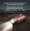 Richfire 1600 Lumens Pistol Gun Light Magnetic Rechargeable LED Strobe Lamp Compact Tactical LED Flashlight for 1913/GL Rail