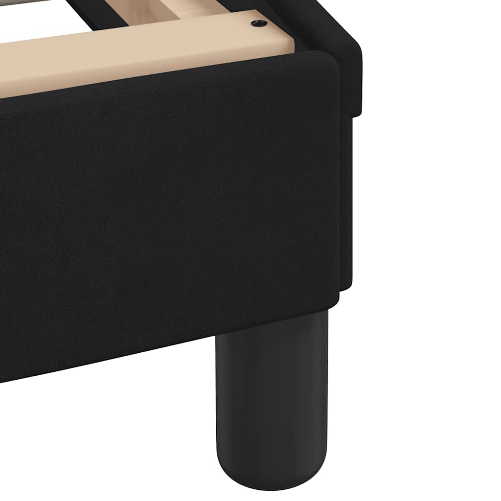 Bed Frame without Mattress Black 100 x 200 cm Velvet