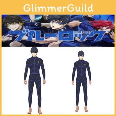 Polyester Anime Blue Lock Isagi Yoichi Jumpsuit voor Trainingsuniform