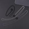 Anti-Lost Pen Lanyard Anti-Drop Portable Metal Chain Necklace Lanyard Metal Lanyard Sling Snake Bone Chain With Rubble Ring