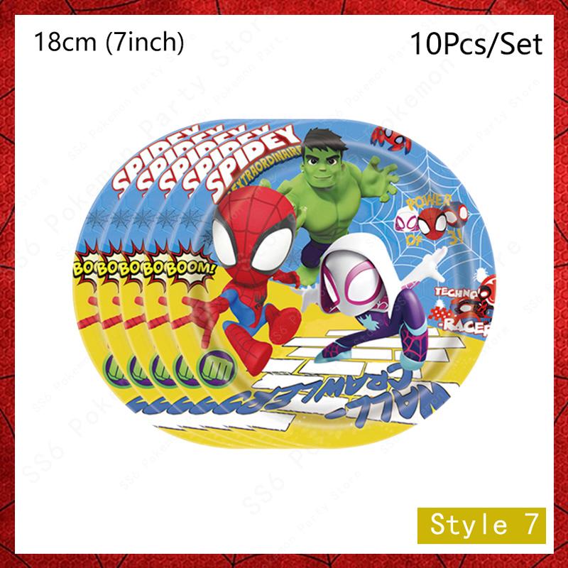 Spiderman Birthday Party Decor Itemations Disposable Tableware Plate Cup Napkins Bags Spidey Party Birthday Decor Itemation Supplies Set