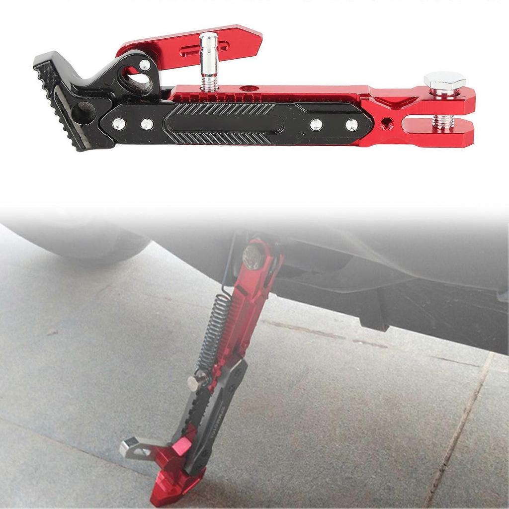 Universal Adjustable Foot Side Support Stand for NMAX 155 20152016 NMAX 125 Red