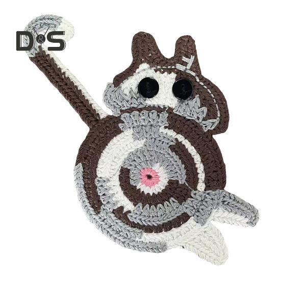 

Подставки под стаканы для напитков Подставки под кошачьи попы Подарки для любителей кошек Забавные плетеные креативные подставки Милая подставка под кофе Защитная накладка на столешницу для чашек и кружек коричневый/серый