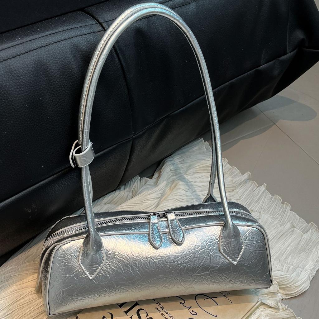 2025 popular French niche bag women's retro underarm baguette bag commuter fashion casual versatile portable shoulder bag