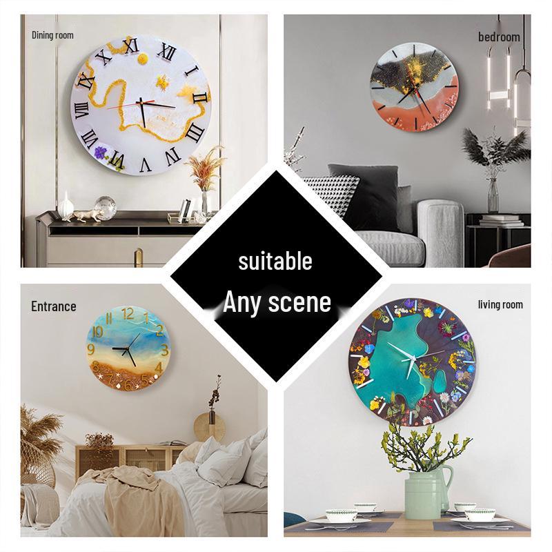 DIY Kulaté hodiny Silikonová forma s římskými číslicemi