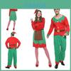 Christmas Elf Cosplay Costume Couple Outfits High Quality Polyester S/m/l