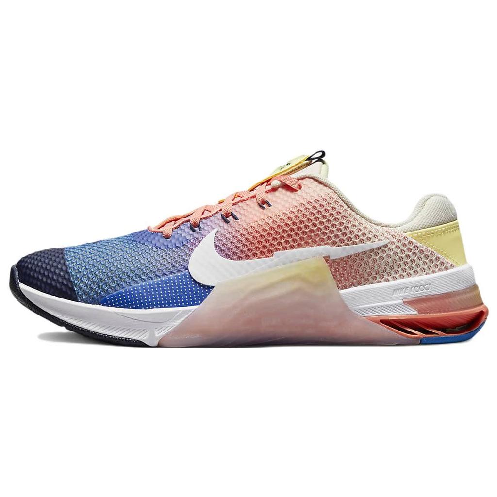 Nike Metcon 7 AMP Multi-Color Unisex Sneakers Crimson-Bliss Citron-Tint White DM0259-900