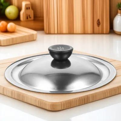 Multipurpose Pot and Pan Lid Metal Universal Replacement Cover for Frying Pan Skillet Seasoning Pot Spill Proof Reusable Lid