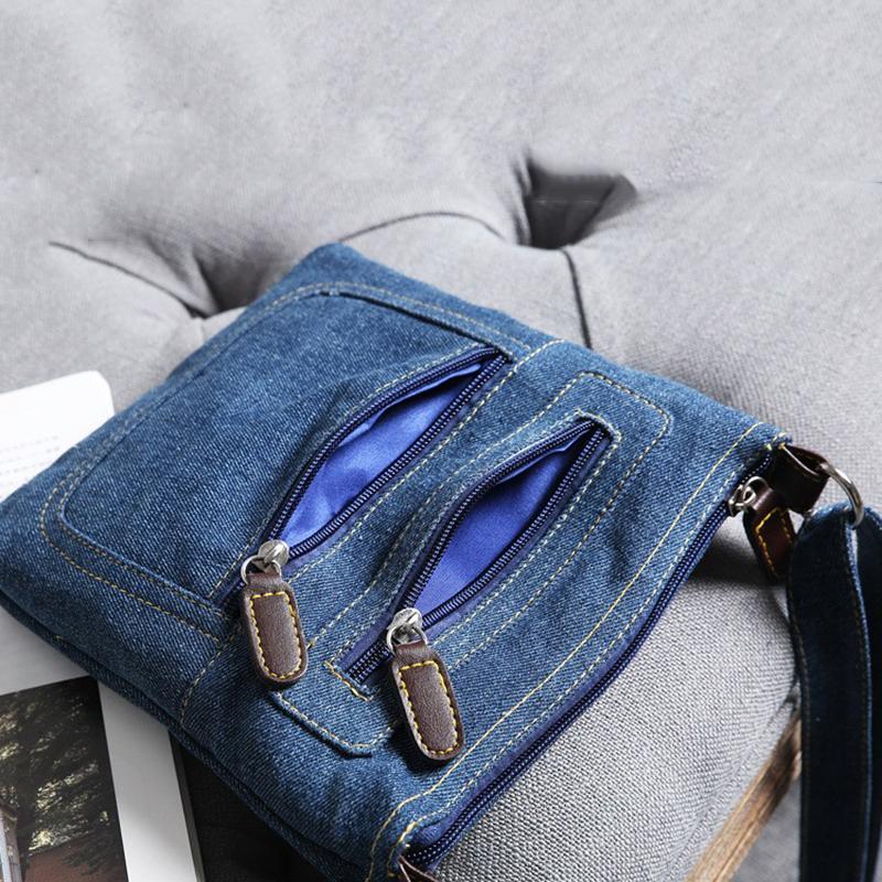 Fashi Shoulder Bags For Women Vintage Denim Crossbody Bag Female Small Messenger Bags Casual Handbags Purse