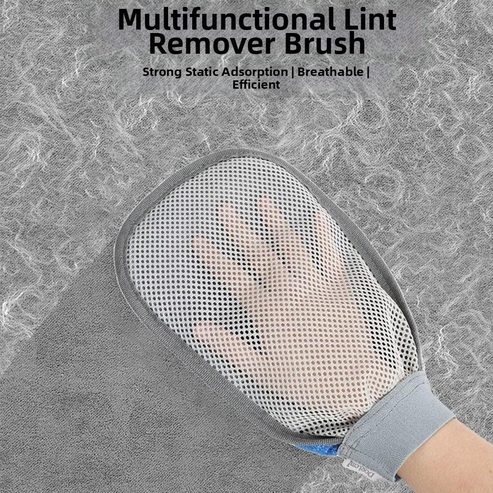 Portable Pet Hair Remover Glove Hair Dehairing Washable Pet Grooming Gloves Static Reusable Dog Hair Remover Tool Sofa Carpet